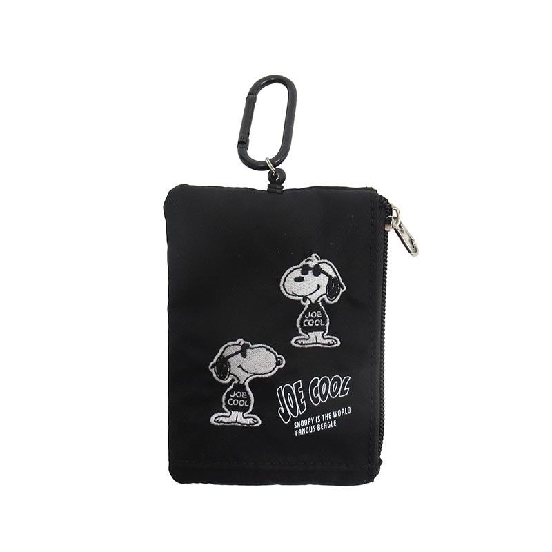 PEANUTS  モノトーン JOE COOL パスポーチ/集合ロゴ